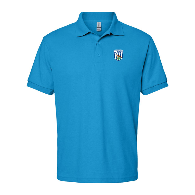 Men's West Bromwich Albion Soccer Gildan Dry Blend Jersey Polo